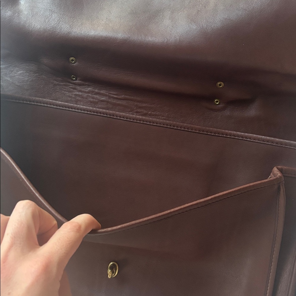 Vintage 80s 90s Coach Crossbody Messenger Satchel Briefcase Bag Office Laptop - Picture 14 of 17